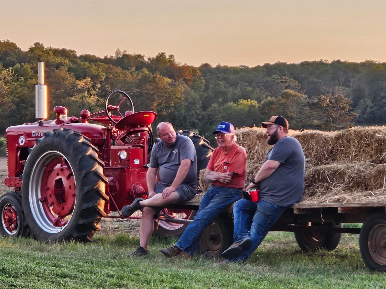 Fall festival at sunset