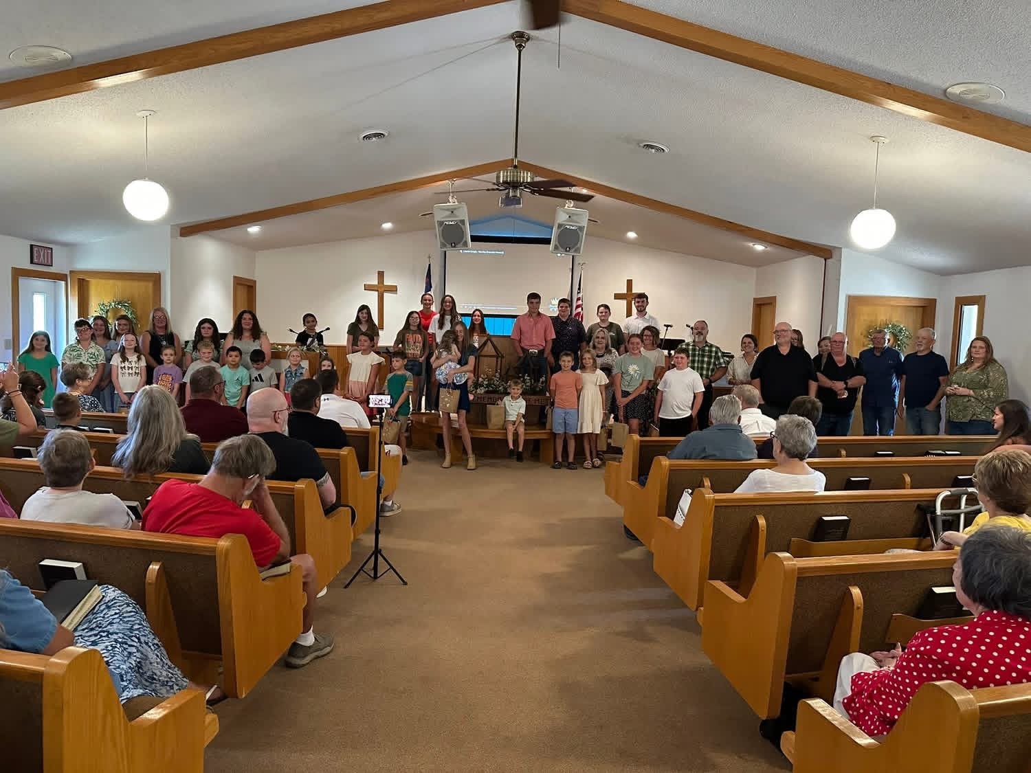 Faith Chapel sanctuary during Sunday worship